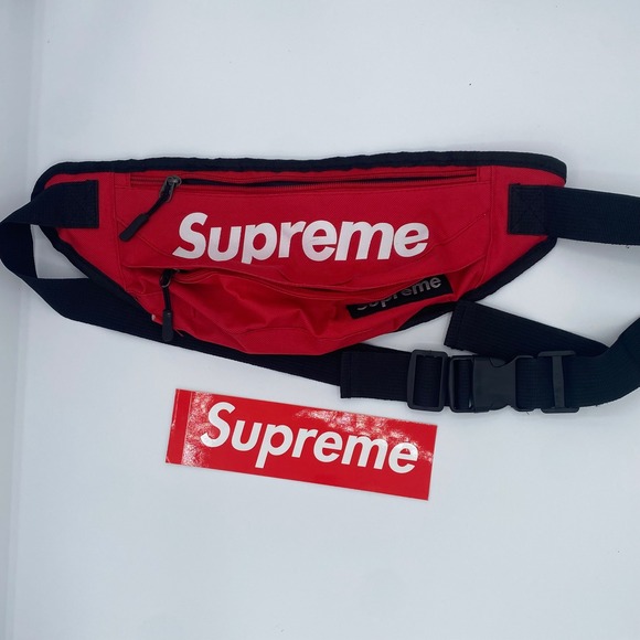 Supreme Waist Bag Fanny Pack Red Crossbody Bag Streetwear